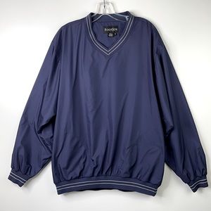 FootJoy Blue V-Neck Golf Windbreaker Size Medium
